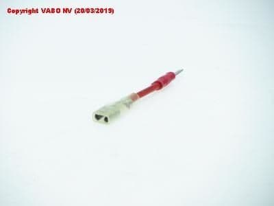 Câble adaptateur connecteur Rouge 6.3 femelle > 2.8 mâle vue 1