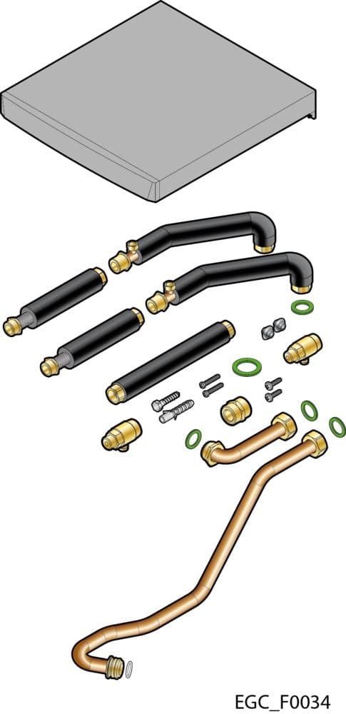 De Dietrich ER216 kit de liaison BS220SHL/chaudière AGC vue 1