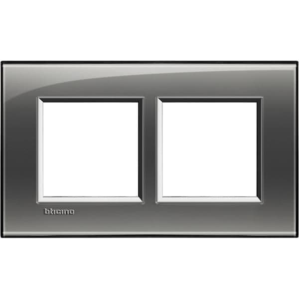 LivingLight - plaque rectangulaire 2 x 2 modules 57mm London fog vue 1