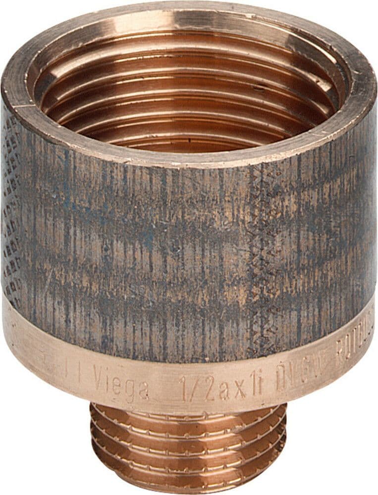 Viega réduction bronze 3/4"F x 1/2"M vue 1