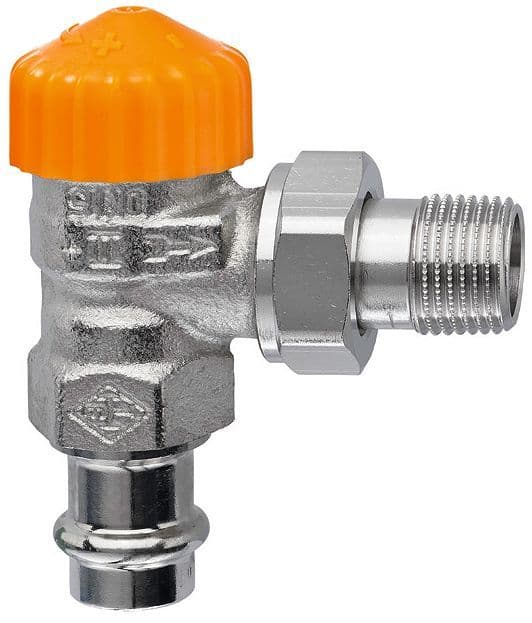 VANNE THERMOSTATIQUE ECLIPSE HEIMEIER 1/2" EQUERRE + RACCORD vue 1