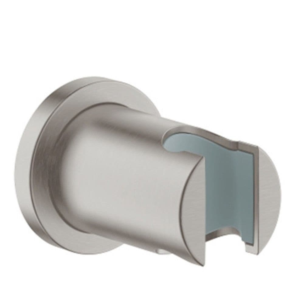 Grohe Rainshower support mur douchette non orientable rosace ronde SuperSteel vue 1