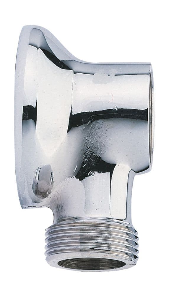 Applique à collet battu sans écrou chromé 1/2F x 1/2M vue 1
