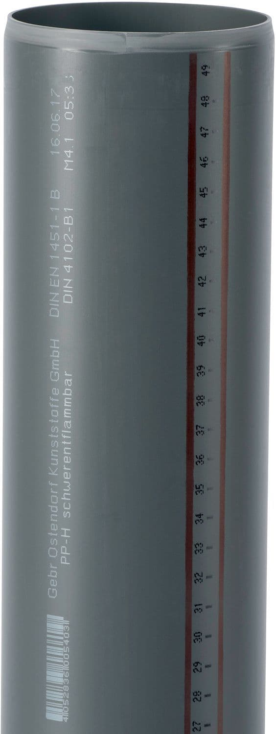 TUBE 90MM 5M P P L.LISSE PP HT-SAFE OSTENDORF vue 1