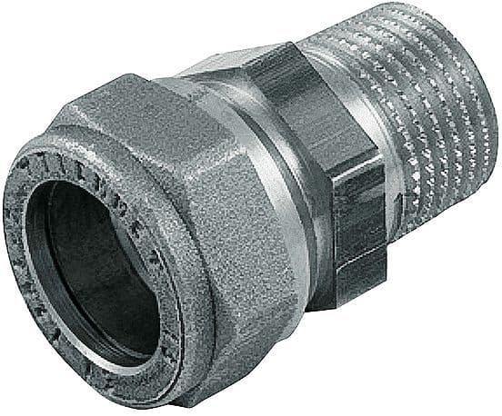 BICONE RACCORD REDUCTION 1/2"M-15MM CHR. vue 1