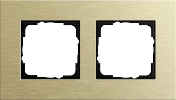 Cadre de finition Gira Esprit Aluminium Or clair (anodisé) - Aluminium vue 1