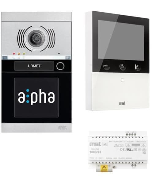 Kit vidéo maison unifamiliale préprogrammé avec moniteur Wifi (front Noir) vue 1