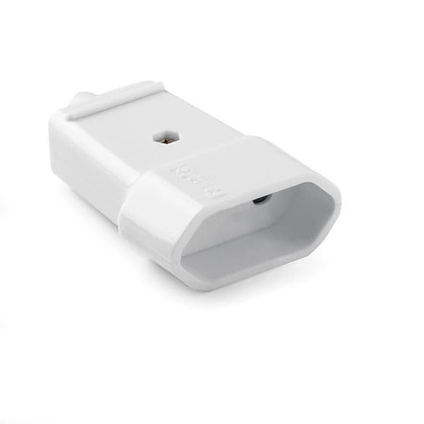 Fiche femelle 2.5A - 220V Blanc vue 1