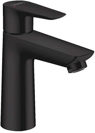 MITIGEUR LAVABO TALIS E 110 HG VIDAGE AUTOMATIQUE NOIR MAT vue 1