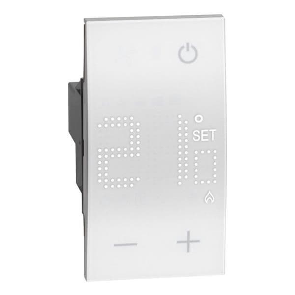 LNow thermostat électronique complet 2 modules Blanc vue 1