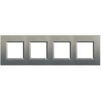 LivingLight - plaque rectangulaire 4 x 2 modules 71mm Avenue vue 1