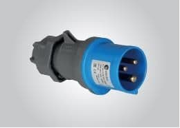 Fiche CEE mâle 3 x 32A 220 - 240Vac Bleu IP44 avec raccords rapides vue 1