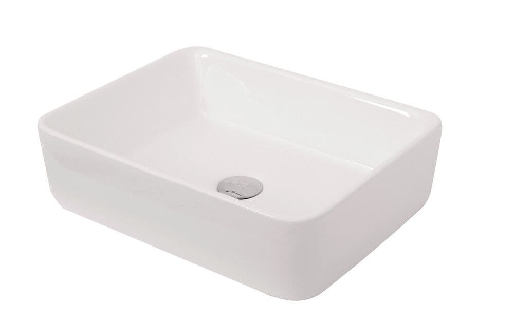 Van Marcke Delpar lavabo à poser rectangulaire blanc vue 1