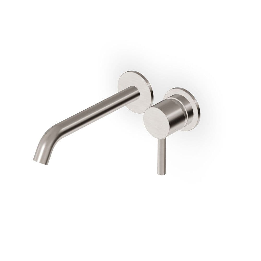 Zucchetti Pan S mitigeur lavabo à encastrer 2-trous bec19cm brushed nickel vue 1