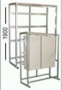 Statif de protection galvanisé 1900 x 1500 x 650mm vue 1