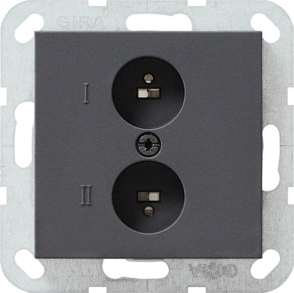 Prise de haut-parleur stéréo Anthracite - avec bornes vissées. pour section de câble jusqu'à max. vue 1