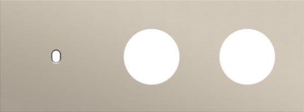 Plaque de recouvrement triple, horizontale 71mm d'entraxe, pour une fonction de commutation simple e vue 1
