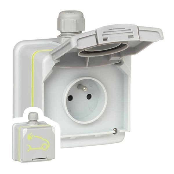 Prise en saillie VE 3,2kVA modulaire 2 - IP66 - IK08 vue 1