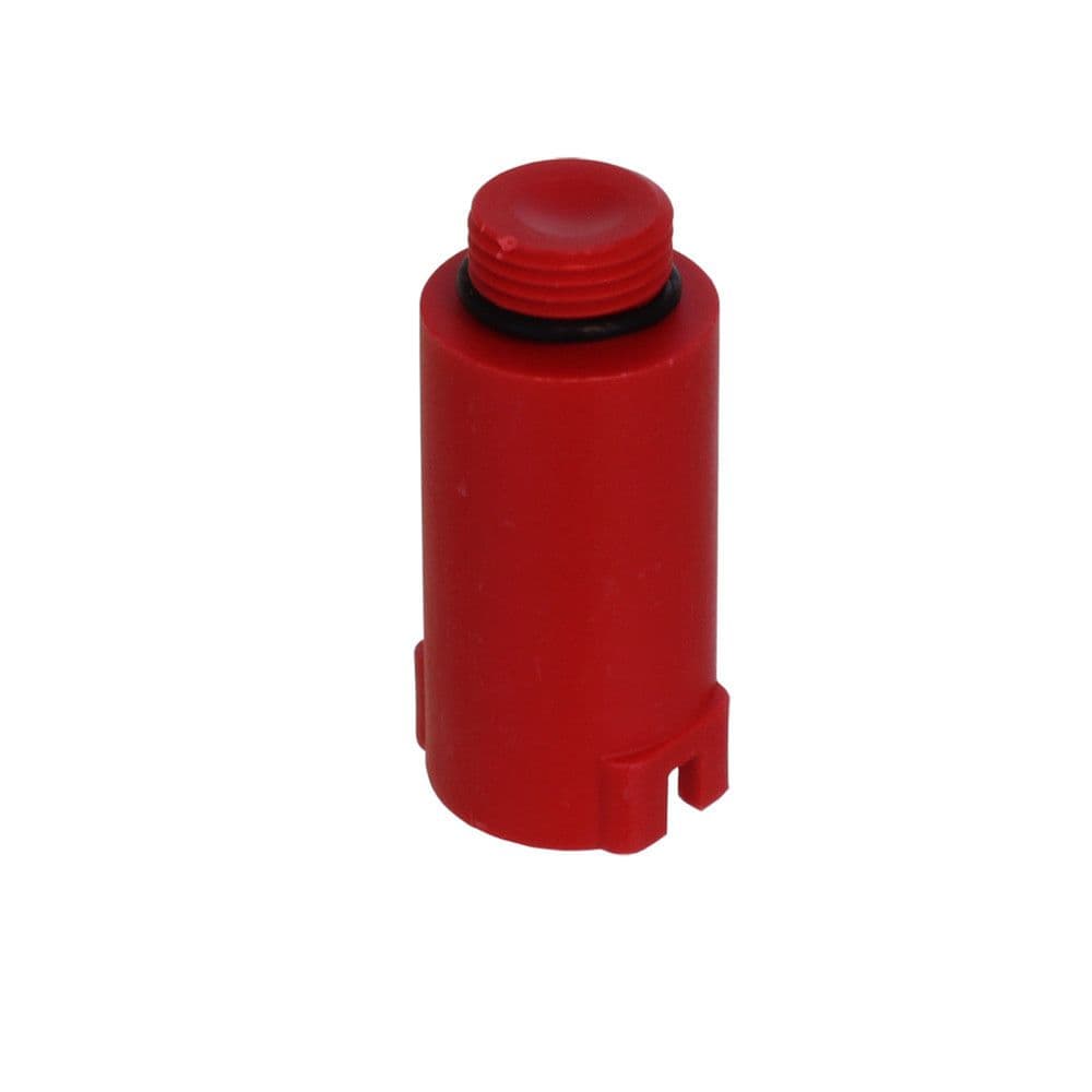 Bouchon de montage en plastique rouge 1/2" vue 1