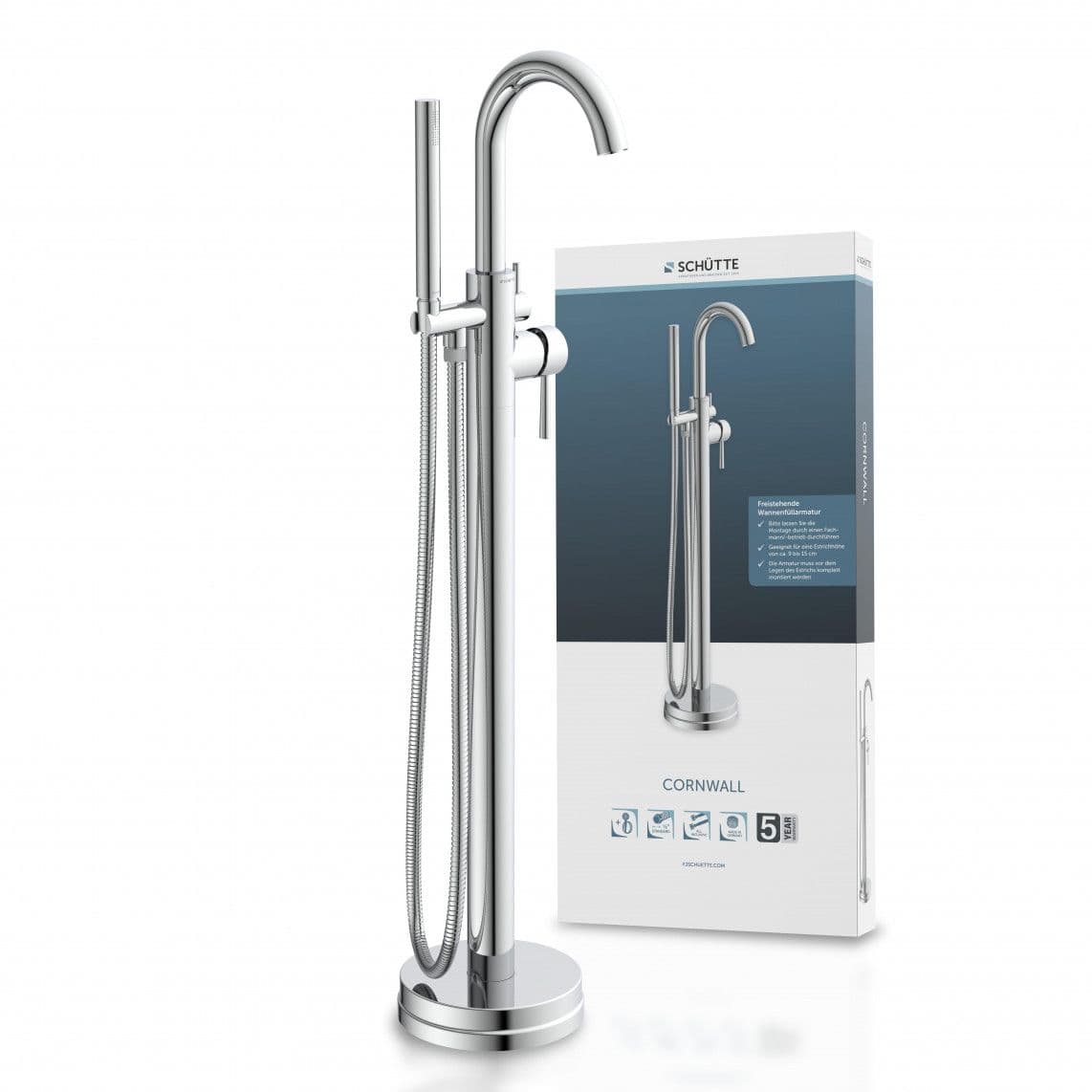 75800 CORNWALL Mitigeur bain/douche, chromé, détaché vue 1