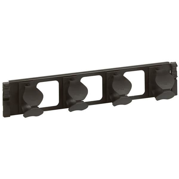 Panneau passe fils 19 2U métal 2 axes - Ral 9005 vue 1