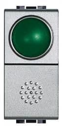 Poussoir Light Tech 10A - 250V - 1 pôle (NO) - voyant Verte vue 1