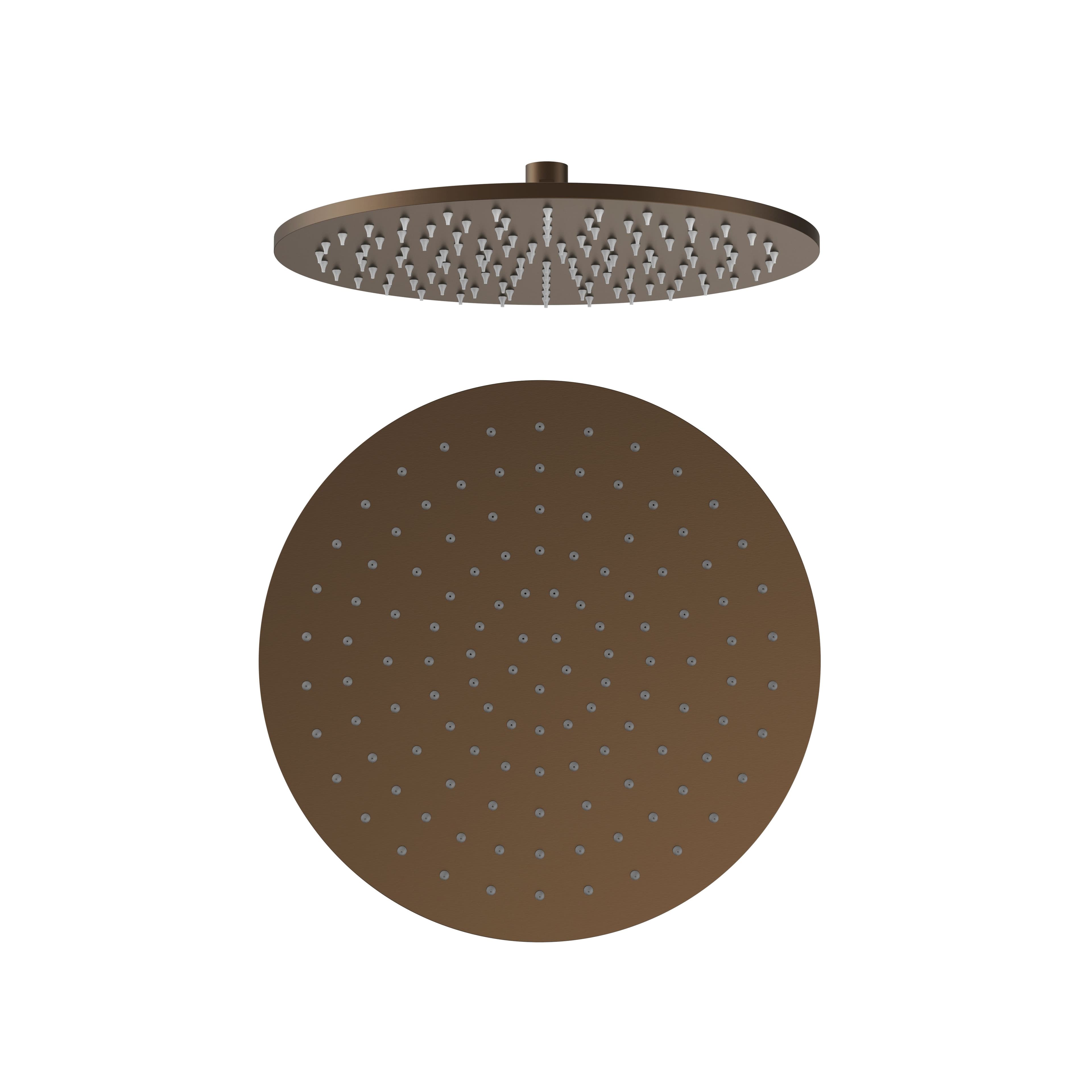 UNIFORMA DOUCHE DE TÊTE – RONDE – 30 CM – BRUN BRONZÉ (PVD) vue 1
