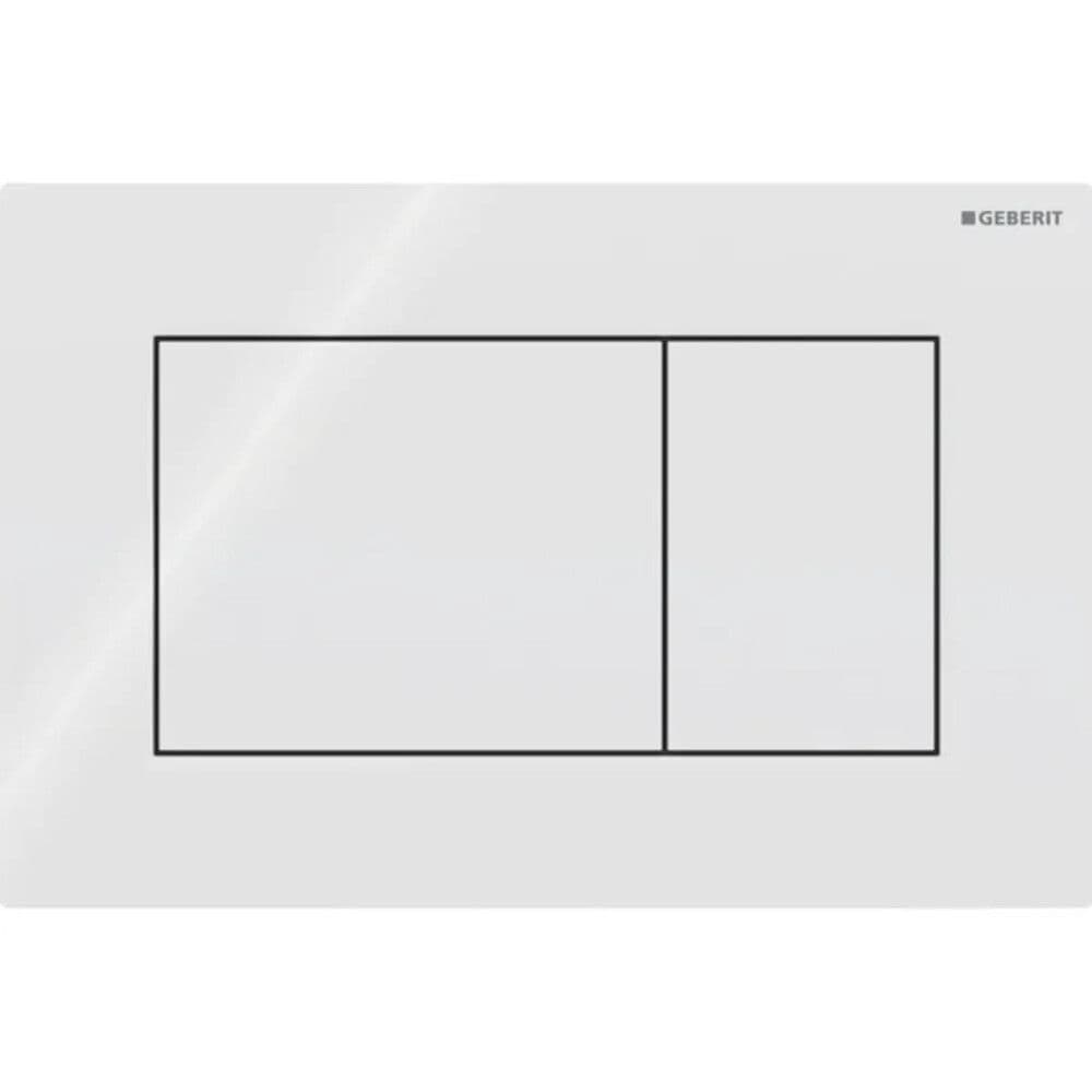 Geberit Sigma01 plaque de commande carré blanc vue 1