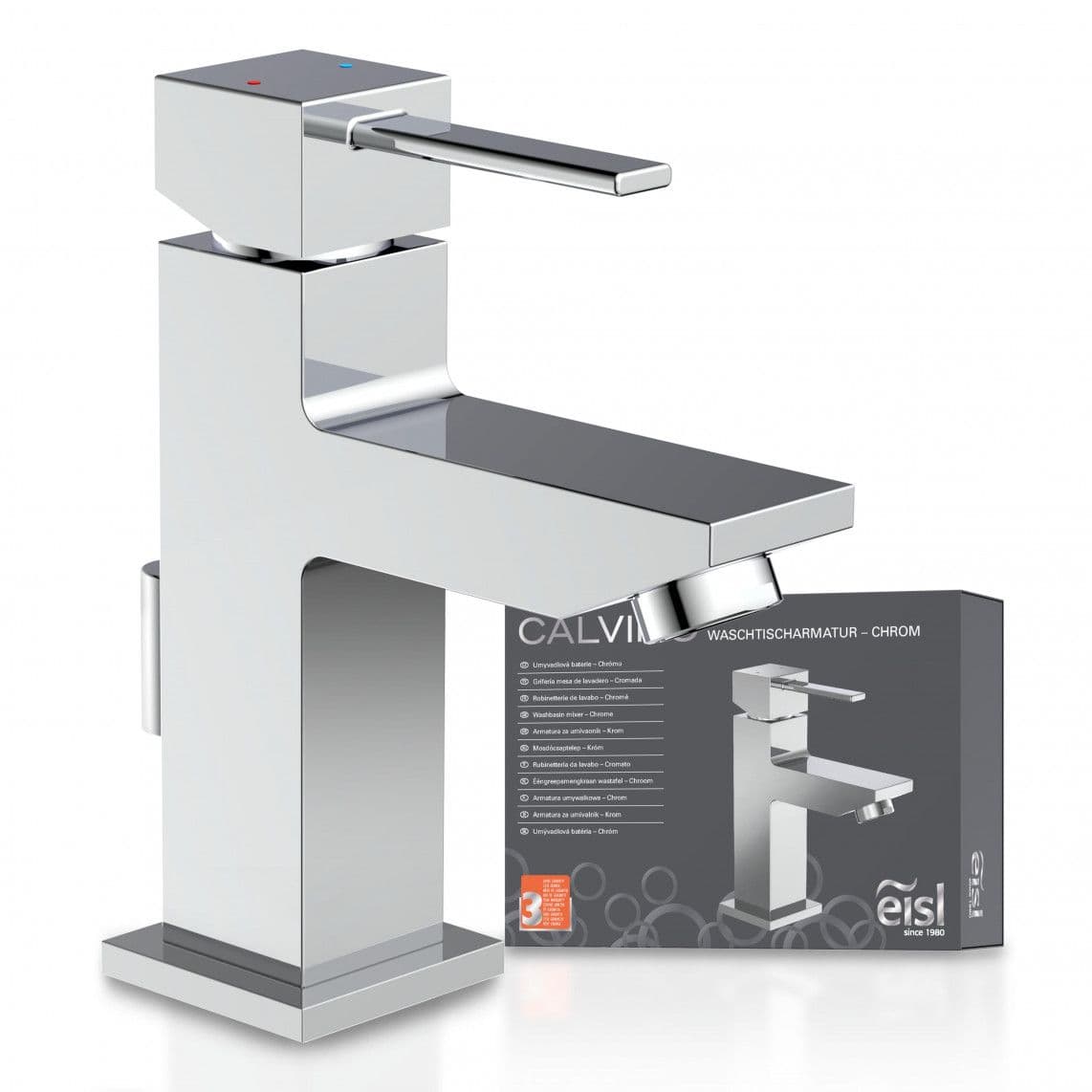 NI075THI CALVINO Mitigeur lavabo, chromé vue 1