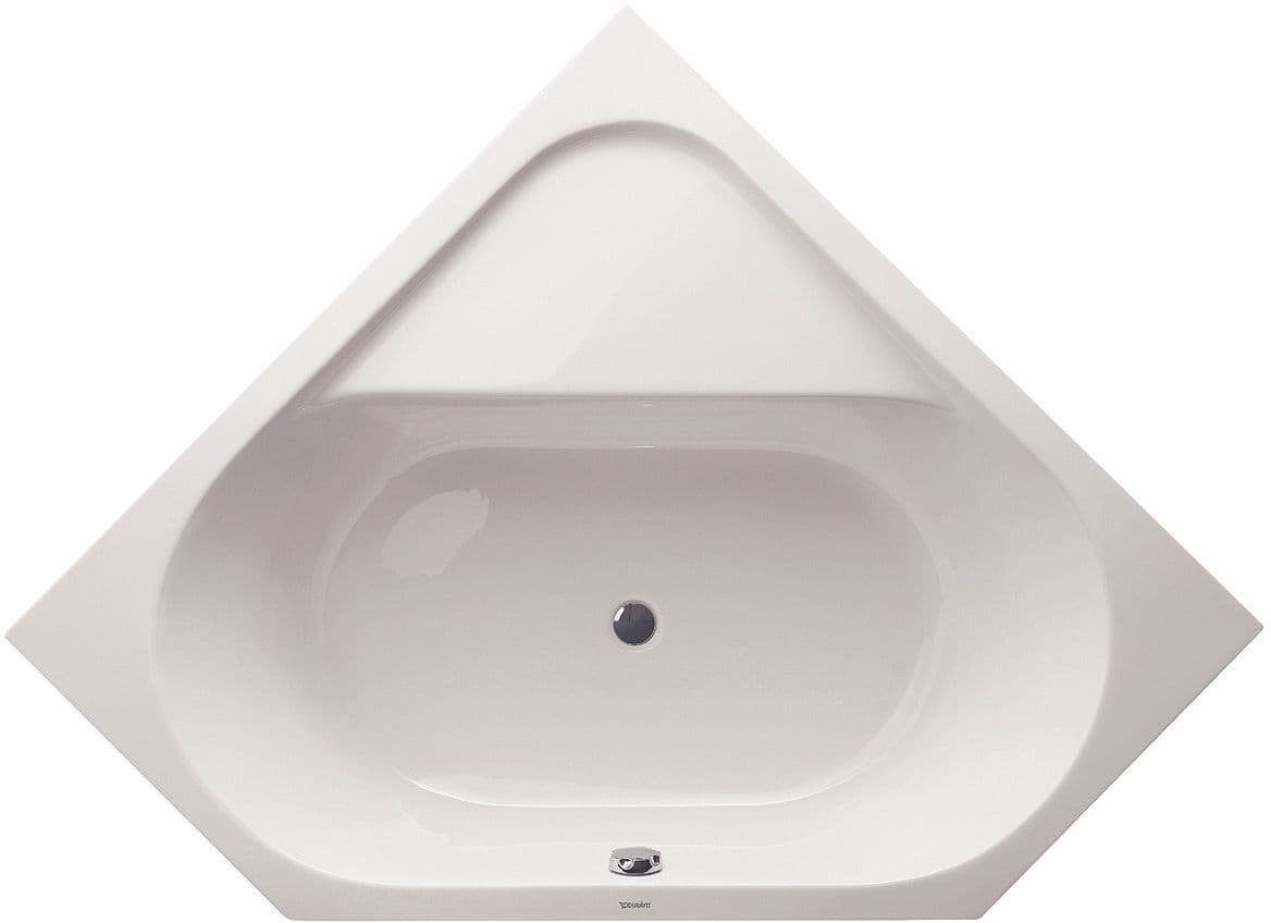 BAIN D'ANGLE SANS PIEDS D_CODE DURAVIT 140-140CM BLANC CENTRE vue 1