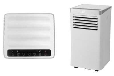Airco mobile pour 54m³ 10000BTU avec évacuation d'air vue 1