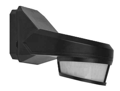 Détecteur de mouvement, 230 V, 16 m, 240°, IP54, pour montage en saillie, couleur black vue 1