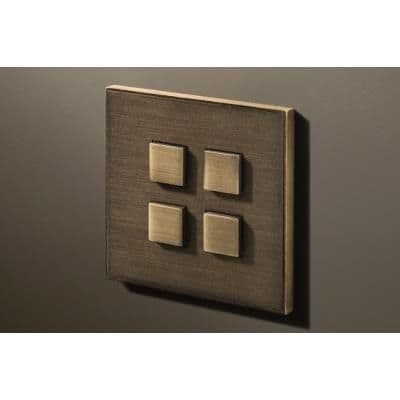 Select 4T 24V - 250V bouton - poussoir Bronze Antique vue 1