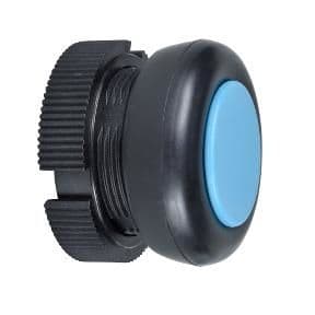 Tête ronde pour bouton poussoir à impulsion XACA Bleu capuchonné vue 1
