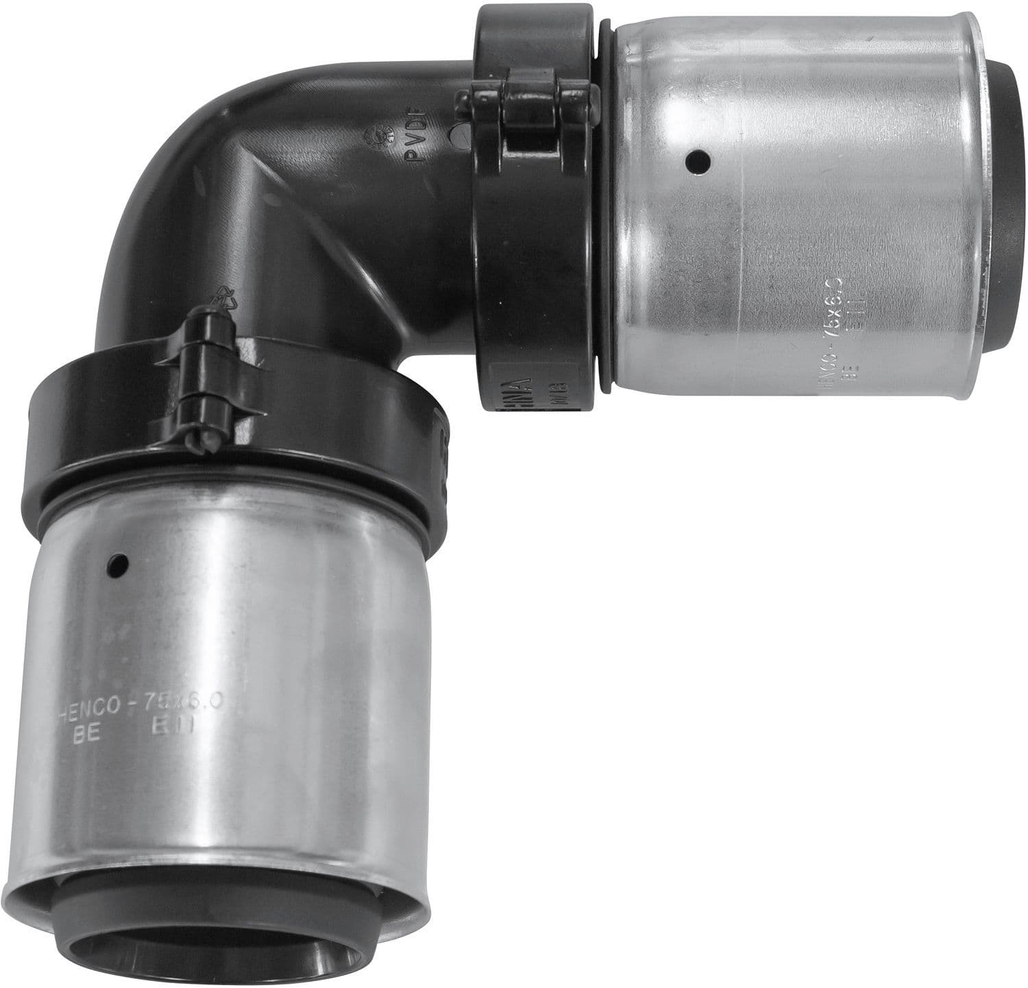 COUDE A SERTIR SYNTHETIQUE HENCO 90° 90-90MM vue 1