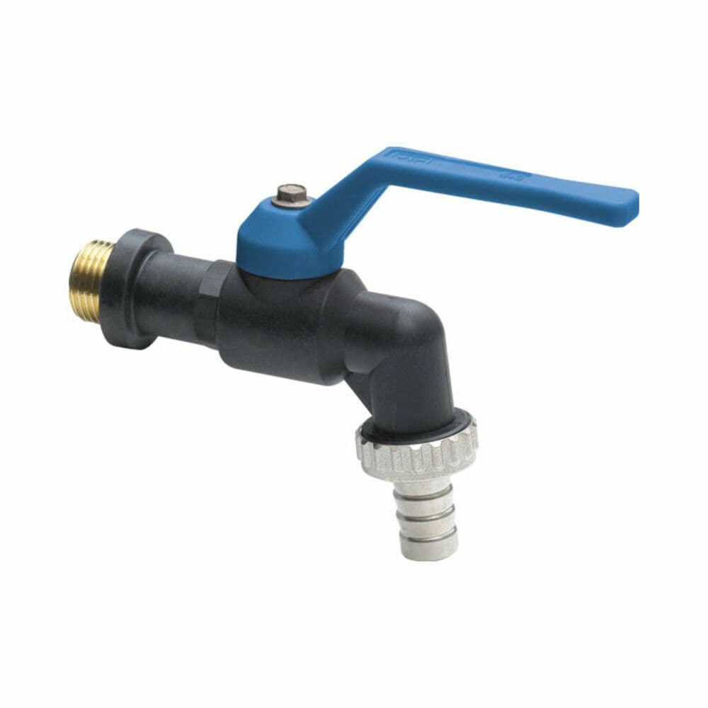 VIR robinet double service sphérique polypropylène type Gardena vue 1