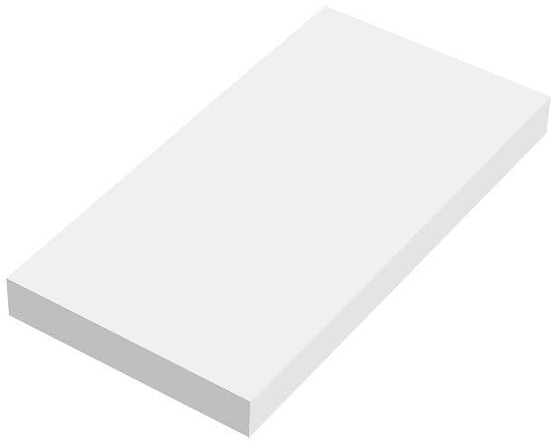 TABLETTE MURALE COFFEE 150X300X19MM JUSQU'A 7KG BLANC MAT vue 1