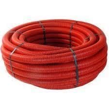 Tube de protection avec tire fil Rouge diamètre 40mm rouleau de 50m vue 1