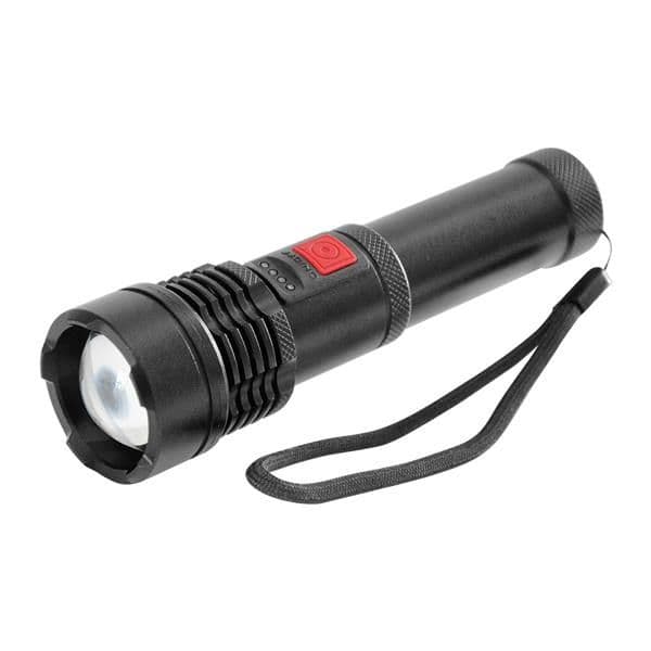 Lampe de poche Led tactique, COB 12W avec zoom et batterie 2200mAh vue 1