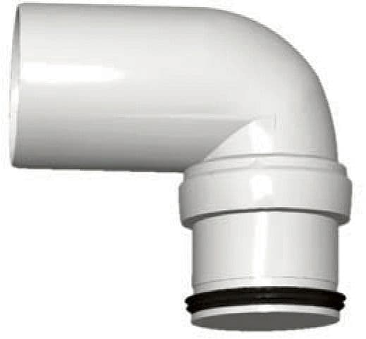 COUDE PP 90° MF 40MM BLANC vue 1