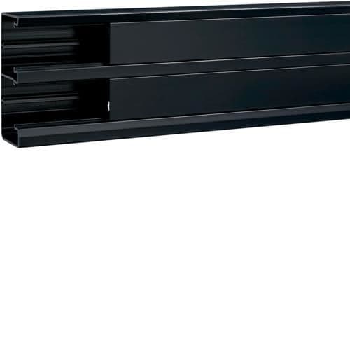 Gbd goulotte d'installation complète 50 x 130mm 2 compartiments, Noir Ral 9011 vue 1