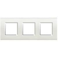 LivingLight - plaque rectangulaire 3 x 2 modules 71mm Blanc vue 1