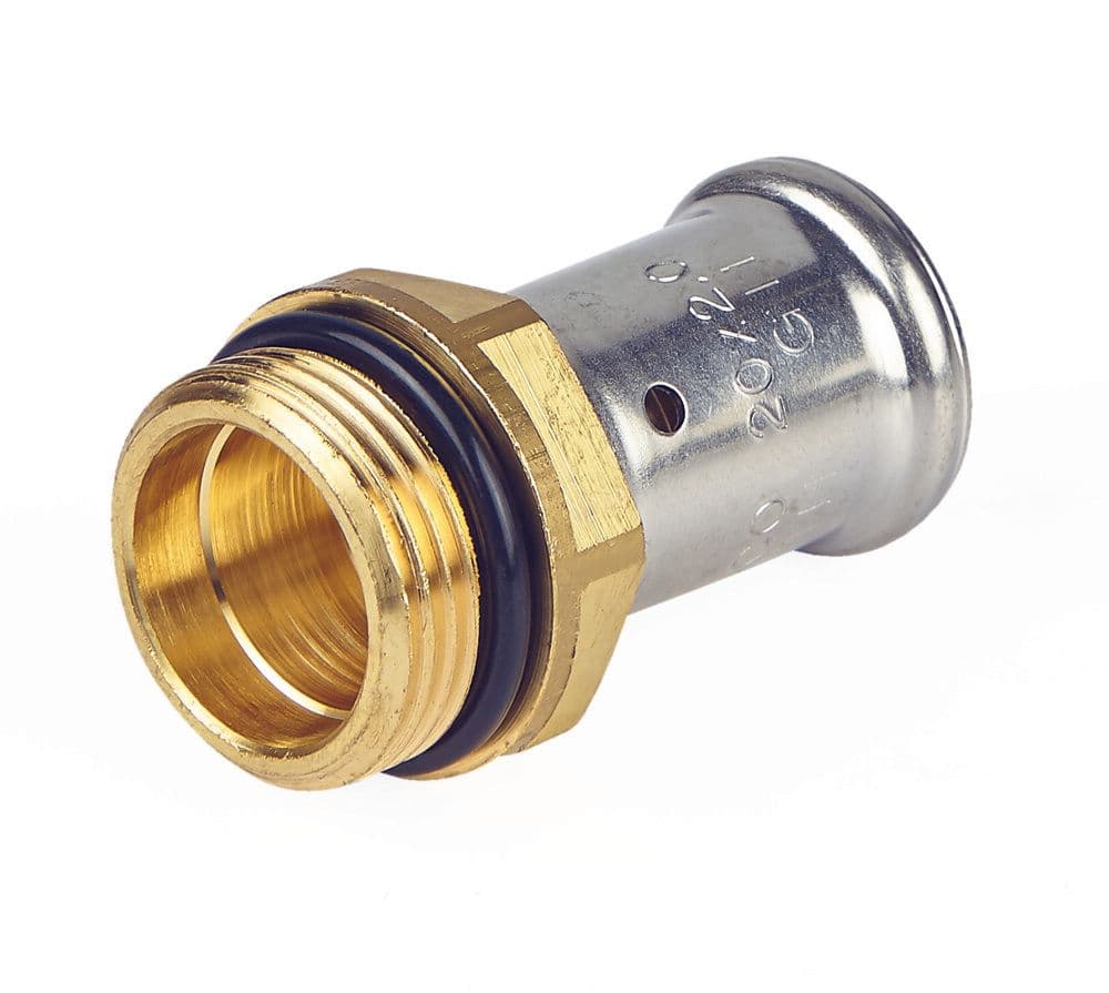 Henco raccord droit pour collecteur laiton 20-3/4M vue 1