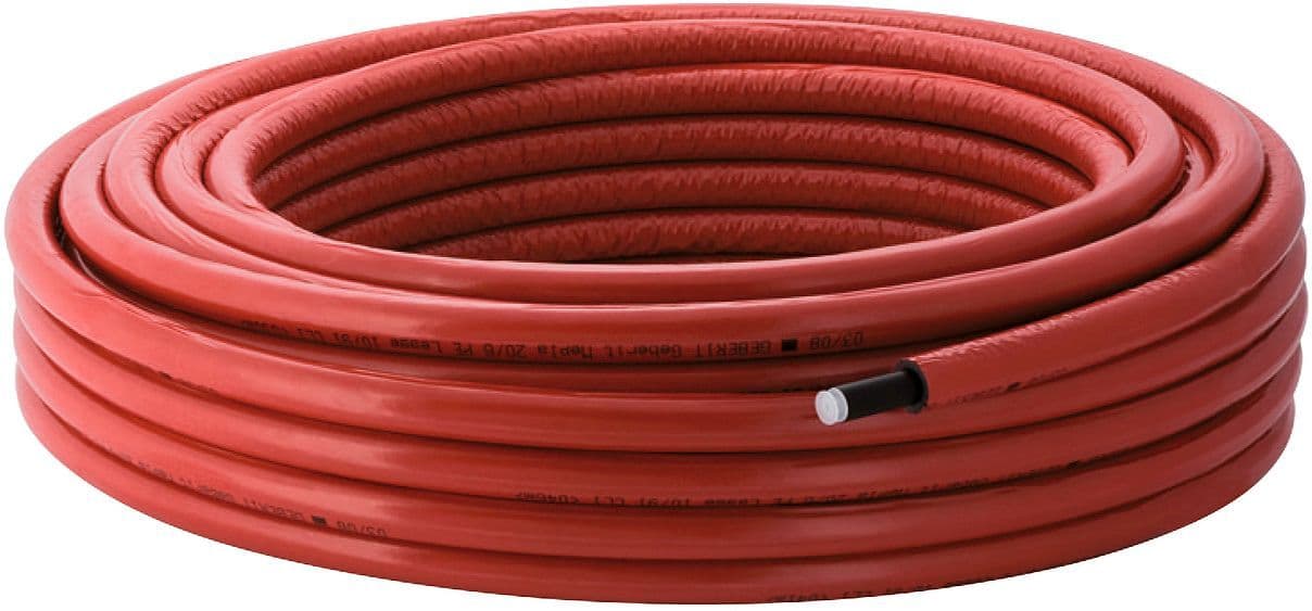 TUBE ISO6(=6MM) 20MM ROUGE ROULEAU 50M MEPLA GEBERIT vue 1