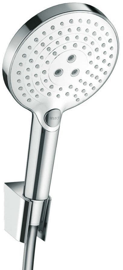 GARNITURE DE BAIN PORTER'S-RAINDANCE SELECT S120 3JET HANSGROHE 160CM BLANC-CHROME vue 1