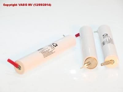 11159: NiCd 3D 4500 HT stack 3.6V +6.3MAN -2.8MAN 4500mAh 33 x 180 vue 1