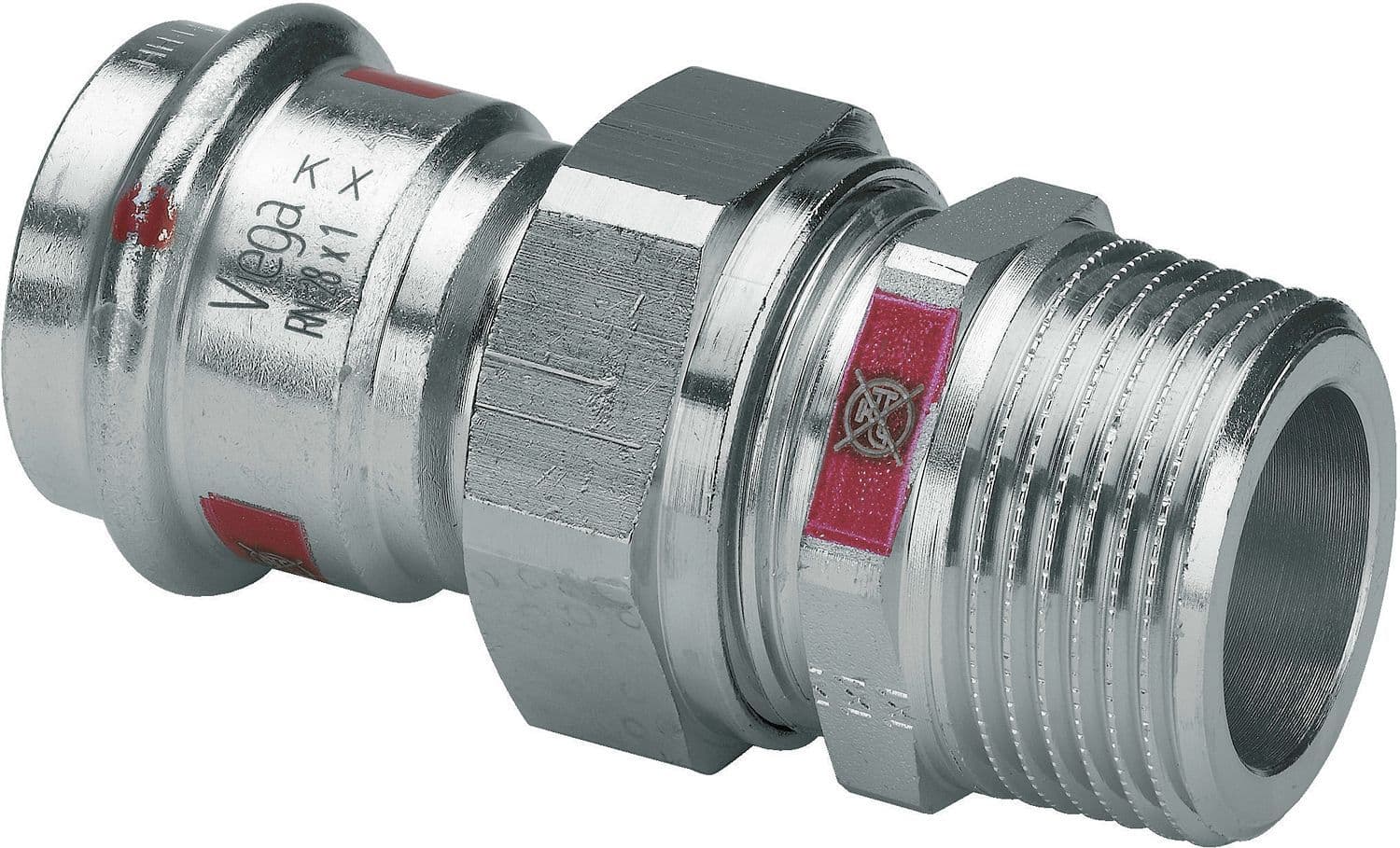 RACCOR.3 PIEC.28MM 4/4"M PRESTABO VIEGA vue 1