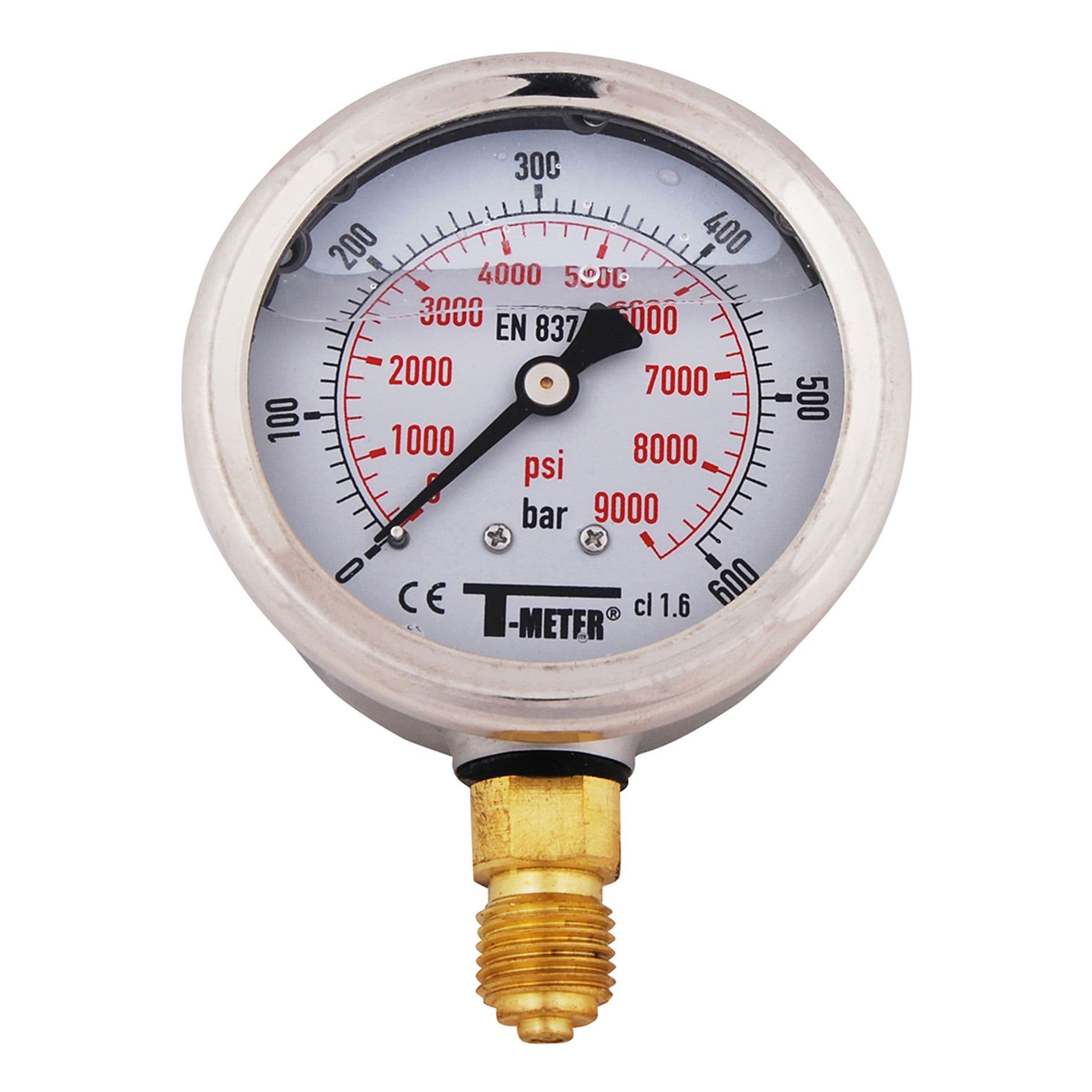 VACUUMMETRE DIAMETRE GLYCERINE 63 0 1 vue 1