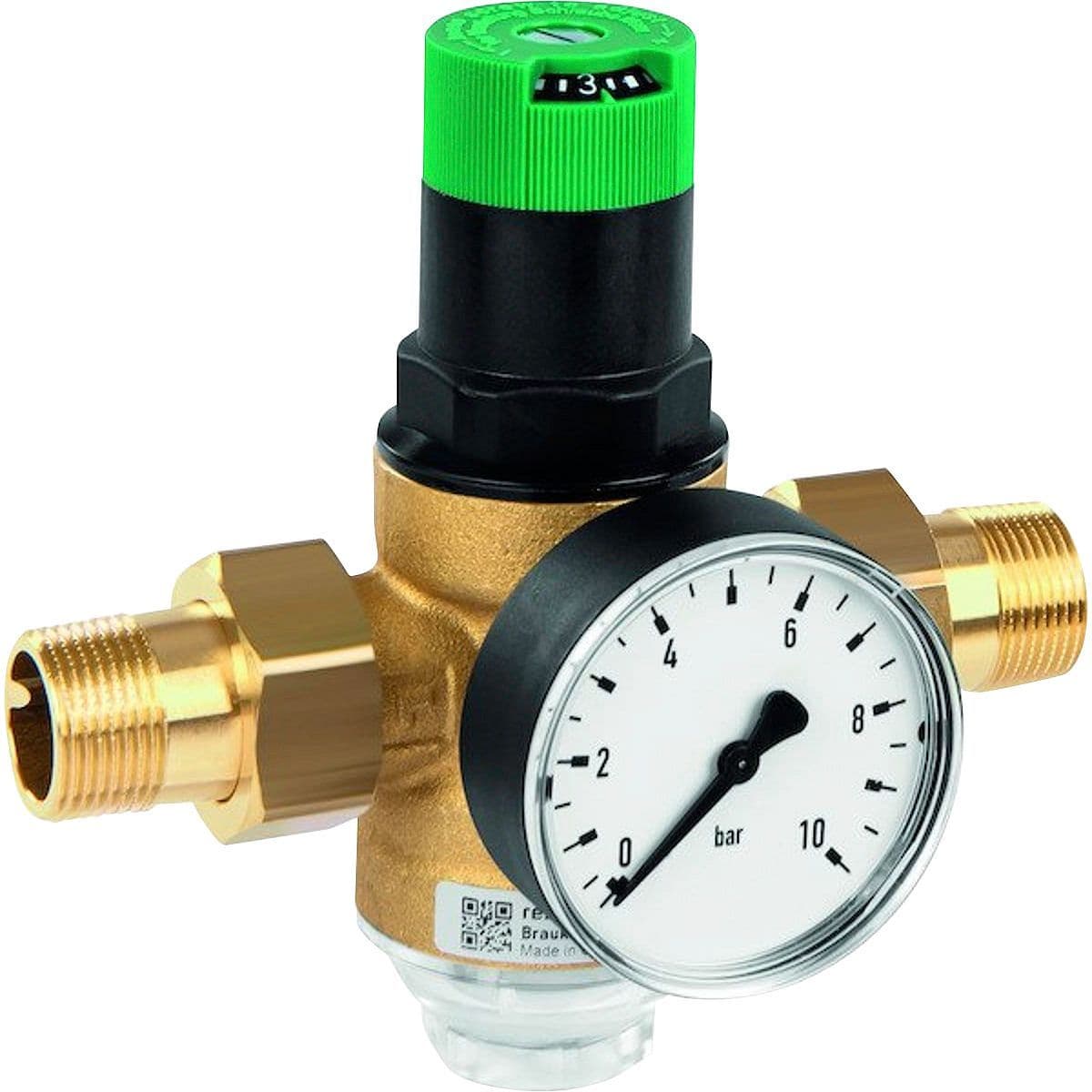 REDUCTEUR PRESSION EAU AVEC MANOMETRE BRAUKMANN HONEYWELL 1"M vue 1