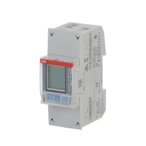 Compteur d'énergie, série B, 1 x 230Vac, 65A, pulse, B (cl 1), Acier vue 1